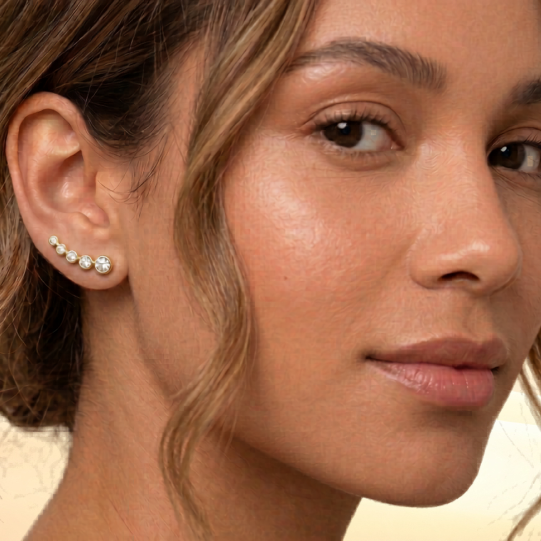 Moissanite Ear Climbers