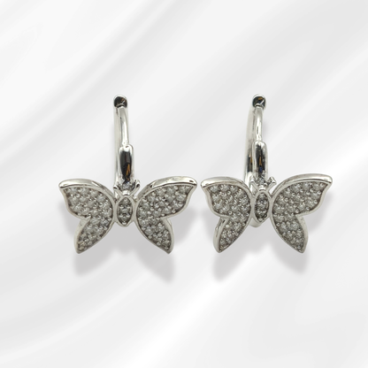 Butterfly Sterling Silver Earrings