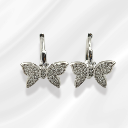 Butterfly Sterling Silver Earrings