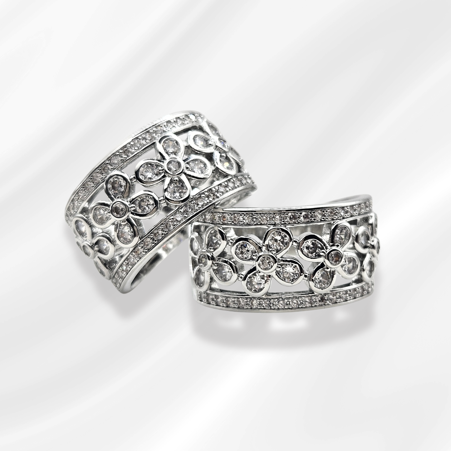 Wide Band Statement Silver Ring