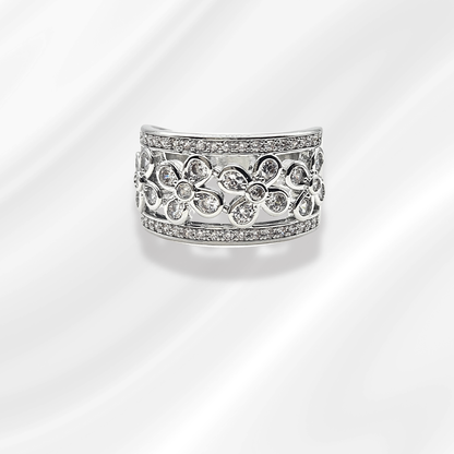 Wide Band Statement Silver Ring
